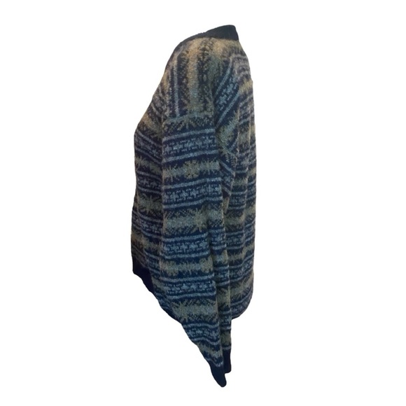 Columbia Vintage 100% Wool Fair Isle Crewneck Sweater - Picture 2 of 6